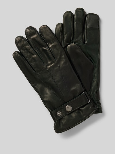 Peek & Cloppenburg AkaroaLederhandschuhe Aus Schafsleder Mit Verstellbarem Verschluss In Dunkelgruen