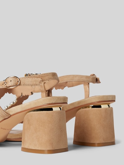 Peek & Cloppenburg ALMA EN PENASandalette Mit Ziersteinbesatz In Sand