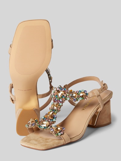 Peek & Cloppenburg ALMA EN PENASandalette Mit Ziersteinbesatz In Sand