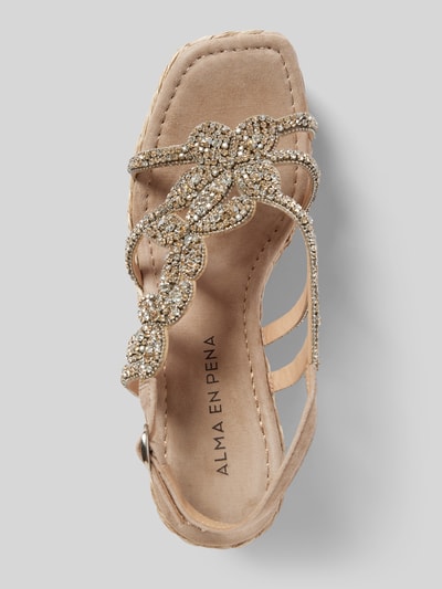Peek & Cloppenburg ALMA EN PENAWedges Mit Ziersteinbesatz In Beige