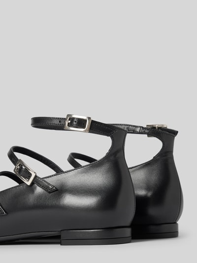 Peek & Cloppenburg ALOHASBallerinas Aus Leder Mit Dornschließen Modell 'LUKE' In Black