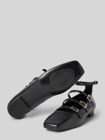 Peek & Cloppenburg ALOHASBallerinas Aus Leder Mit Dornschließen Modell 'LUKE' In Black