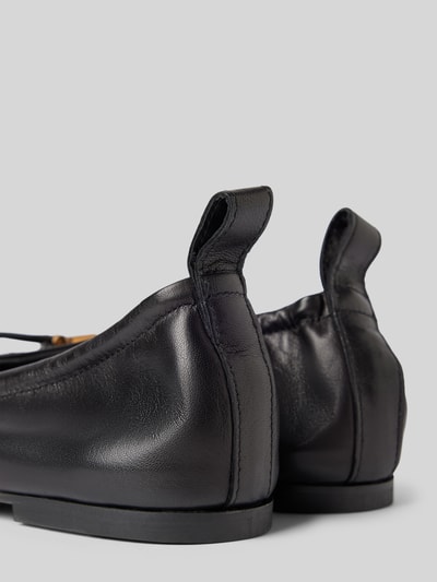 Peek & Cloppenburg ALOHASBallerinas Aus Leder Mit Schleifen-Applikation Modell 'ROSALIND' In Black