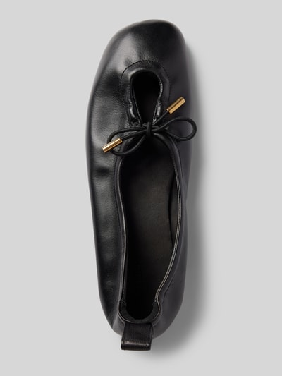 Peek & Cloppenburg ALOHASBallerinas Aus Leder Mit Schleifen-Applikation Modell 'ROSALIND' In Black
