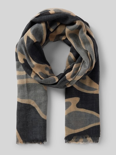 Peek & Cloppenburg alteaWollschal mit Fransen in jeansblau