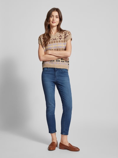 Peek & Cloppenburg AngelsSlim Fit 7/8-Jeans mit Dehnbund Modell 'ORNELLA SPORTY' in hellblau