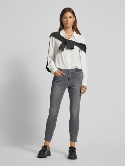Peek & Cloppenburg AngelsSlim Fit 7/8-Jeans mit Dehnbund Modell 'ORNELLA SPORTY' in hellgrau