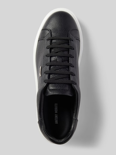 Peek & Cloppenburg Antony MoratoLedersneaker Mit Label-Detail Modell 'ARTEM IN TUMBLED LEATHER' In Black
