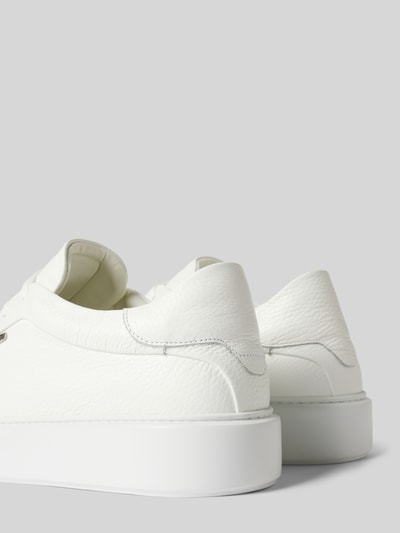 Peek & Cloppenburg Antony MoratoLedersneaker Mit Label-Detail Modell 'ARTEM IN TUMBLED LEATHER' In Weiss