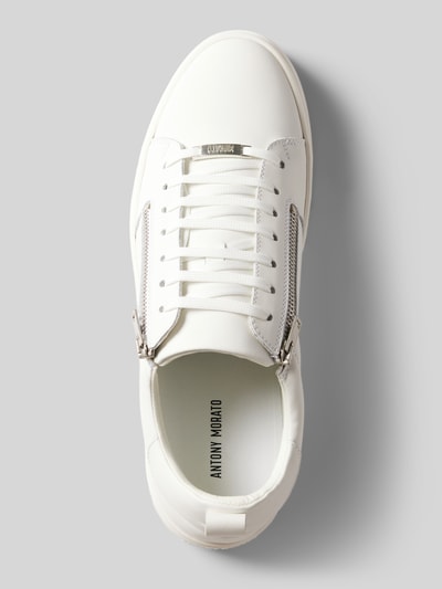 Peek & Cloppenburg Antony MoratoSneaker Aus Leder Mit Label-Detail Modell 'ZIPPER' In Weiss