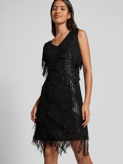 Peek & Cloppenburg ApricotMinikleid Mit Fransen In Black