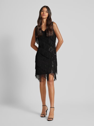 Peek & Cloppenburg ApricotMinikleid mit Fransen in black