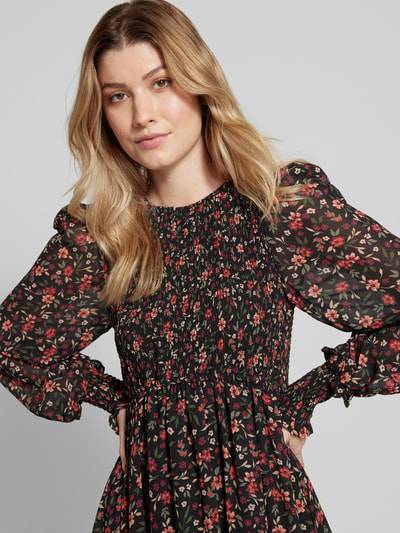 Peek & Cloppenburg ApricotMinikleid Mit Smok-Details In Black