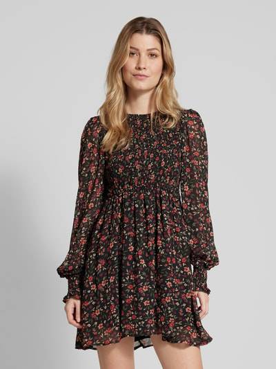 Peek & Cloppenburg ApricotMinikleid Mit Smok-Details In Black