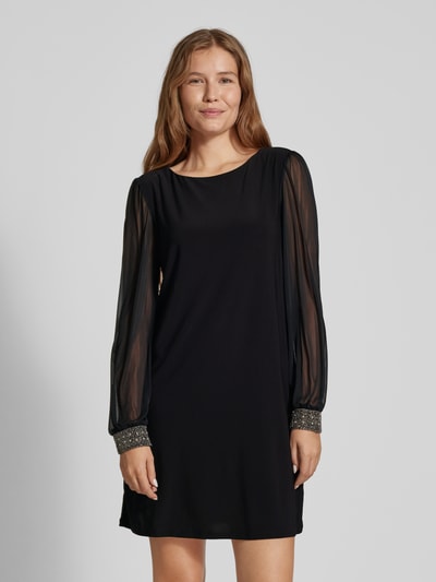 Peek & Cloppenburg ApricotMinikleid Mit U-Boot-Ausschnitt In Black