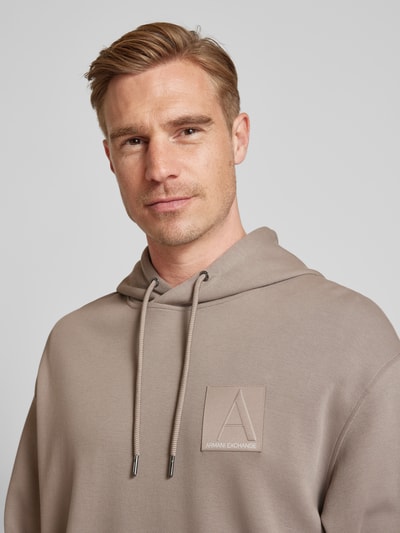 Peek & Cloppenburg ARMANI EXCHANGEHoodie Mit Kapuze Modell 'Pique' In Beige