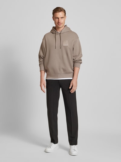 Peek & Cloppenburg ARMANI EXCHANGEHoodie mit Kapuze Modell 'Pique' in beige