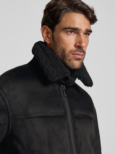 Peek & Cloppenburg ARMANI EXCHANGEJacke Mit Zweiwege-Reißverschluss Modell 'Pilot' In Black