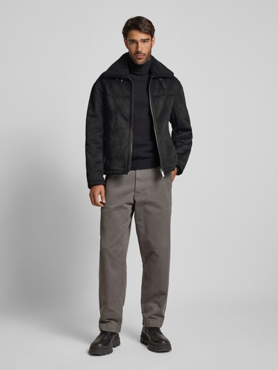 Peek & Cloppenburg ARMANI EXCHANGEJacke mit Zweiwege-Reißverschluss Modell 'Pilot' in black