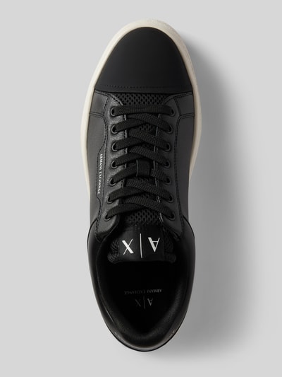 Peek & Cloppenburg ARMANI EXCHANGELedersneaker Mit Label-Print Modell 'Lion' In Black
