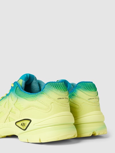 Peek & Cloppenburg ARMANI EXCHANGESneaker In Two-Tone-Machart Modell 'ENGLISH' In Neon Gelb
