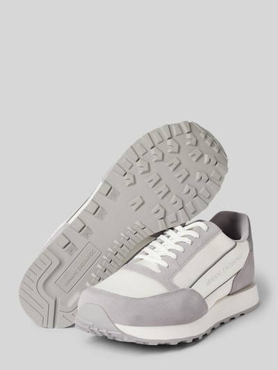 Peek & Cloppenburg ARMANI EXCHANGESneaker Mit Label-Print Modell 'ENGLISH' In Hellgrau