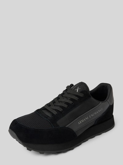 Peek & Cloppenburg ARMANI EXCHANGESneaker mit Label-Print Modell 'ENGLISH' in black