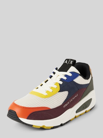 Peek & Cloppenburg ARMANI EXCHANGESneaker mit Schnürung und Label-Detail in weiss