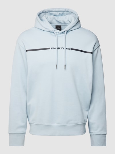 Peek & Cloppenburg ARMANI EXCHANGESweatshirt Mit Label-Stitching In Hellblau