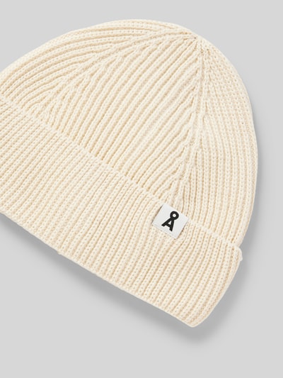 Peek & Cloppenburg ArmedangelsBeanie Mit Label-Detail Modell 'NILDAAO' In Offwhite
