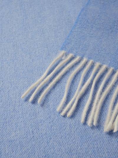 Peek & Cloppenburg AscotSchal Aus Lanawoll-Kaschmir-Mix Mit Fransen In Hellblau