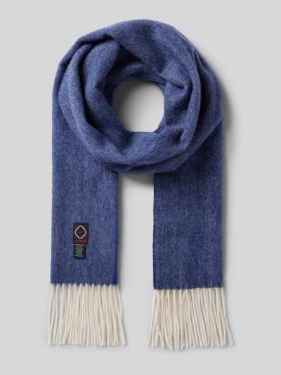 Peek & Cloppenburg AscotSchal Aus Lanawoll-Kaschmir-Mix Mit Fransen In Marine