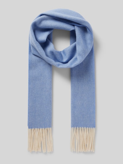 Peek & Cloppenburg AscotSchal aus Lanawoll-Kaschmir-Mix mit Fransen in hellblau