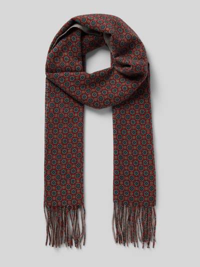 Peek & Cloppenburg AscotSchal aus Wolle mit Fransen in orange