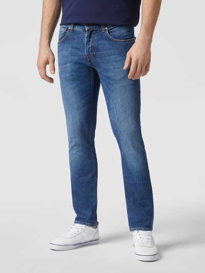 Peek & Cloppenburg BaldessariniSlim Fit Jeans Mit Stretch-Anteil Modell 'John' In Jeansblau