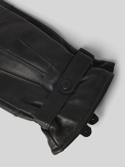 Peek & Cloppenburg BarbourHandschuhe Mit Druckknopfverschluss Modell 'Burnished' In Black