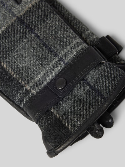 Peek & Cloppenburg BarbourHandschuhe Mit Druckknopfverschluss Modell 'NEWBROUGH' In Anthrazit