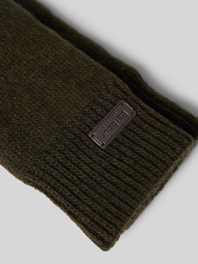 Peek & Cloppenburg BarbourHandschuhe Mit Label-Detail Modell 'Carlton' In Dunkelgruen