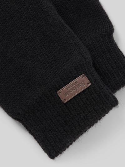 Peek & Cloppenburg BarbourHandschuhe Mit Label-Detail Modell 'Carlton' In Black