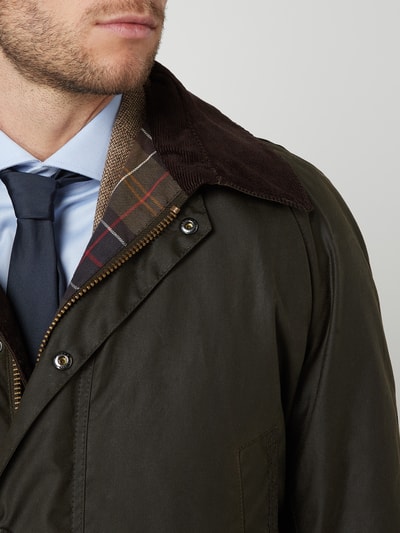 Peek & Cloppenburg BarbourJacke Mit Umlegekragen Modell 'BRISTOL' In Oliv