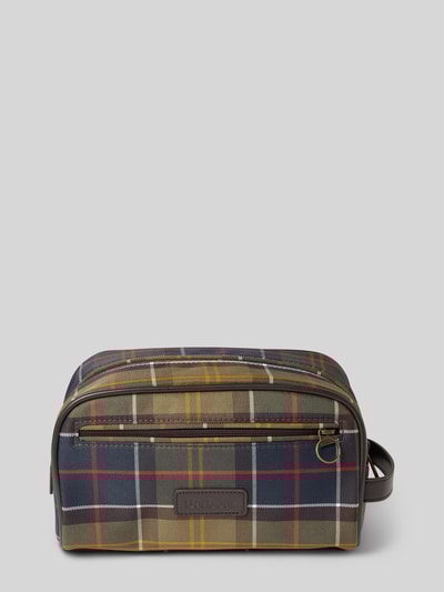 Peek & Cloppenburg BarbourKulturtasche mit Label-Patch in gruen