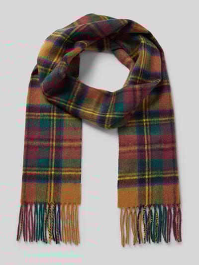 Peek & Cloppenburg BarbourSchal aus Lammwolle mit Fransen in rot