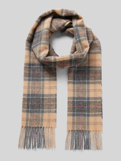 Peek & Cloppenburg BarbourSchal aus Wolle mit Fransen in beige