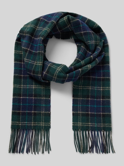 Peek & Cloppenburg BarbourSchal aus Wolle mit Fransen in blau