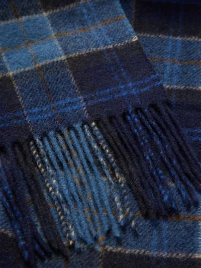 Peek & Cloppenburg BarbourSchal Aus Wolle Mit Fransen In Dunkelblau