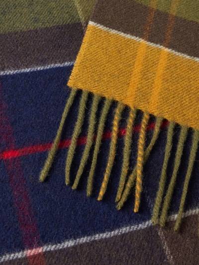 Peek & Cloppenburg BarbourSchal Aus Wolle Mit Fransen Modell 'Inverness' In Gruen