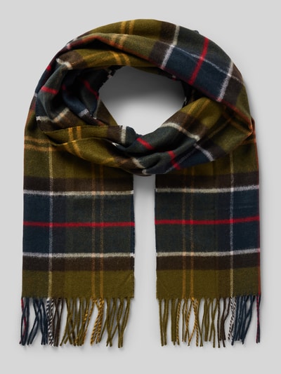 Peek & Cloppenburg BarbourSchal mit Fransen Modell 'Yaxley' in oliv