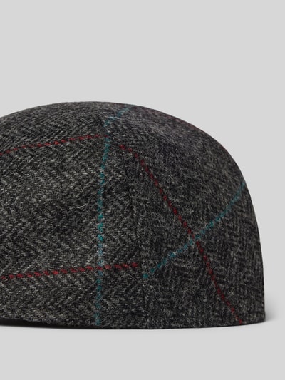 Peek & Cloppenburg BarbourSchiebermütze Aus Wolle Mit Strukturmuster Modell 'Crieff' In Blau