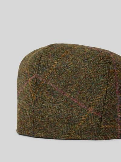 Peek & Cloppenburg BarbourSchiebermütze Aus Wolle Mit Strukturmuster Modell 'Crieff' In Oliv