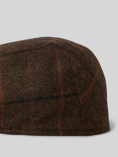 Peek & Cloppenburg BarbourSchiebermütze Aus Wolle Mit Strukturmuster Modell 'Crieff' In Hazel